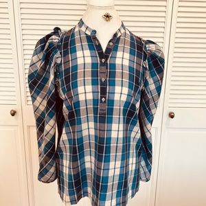 JCREW new without tags Puff Sleeve Blouse